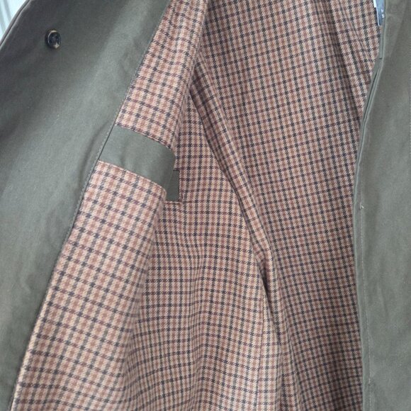 Selected Homme Olive Green Wax Coat (Brand New w Tags) - Sz L- fabulous & Rare - Picture 9 of 12